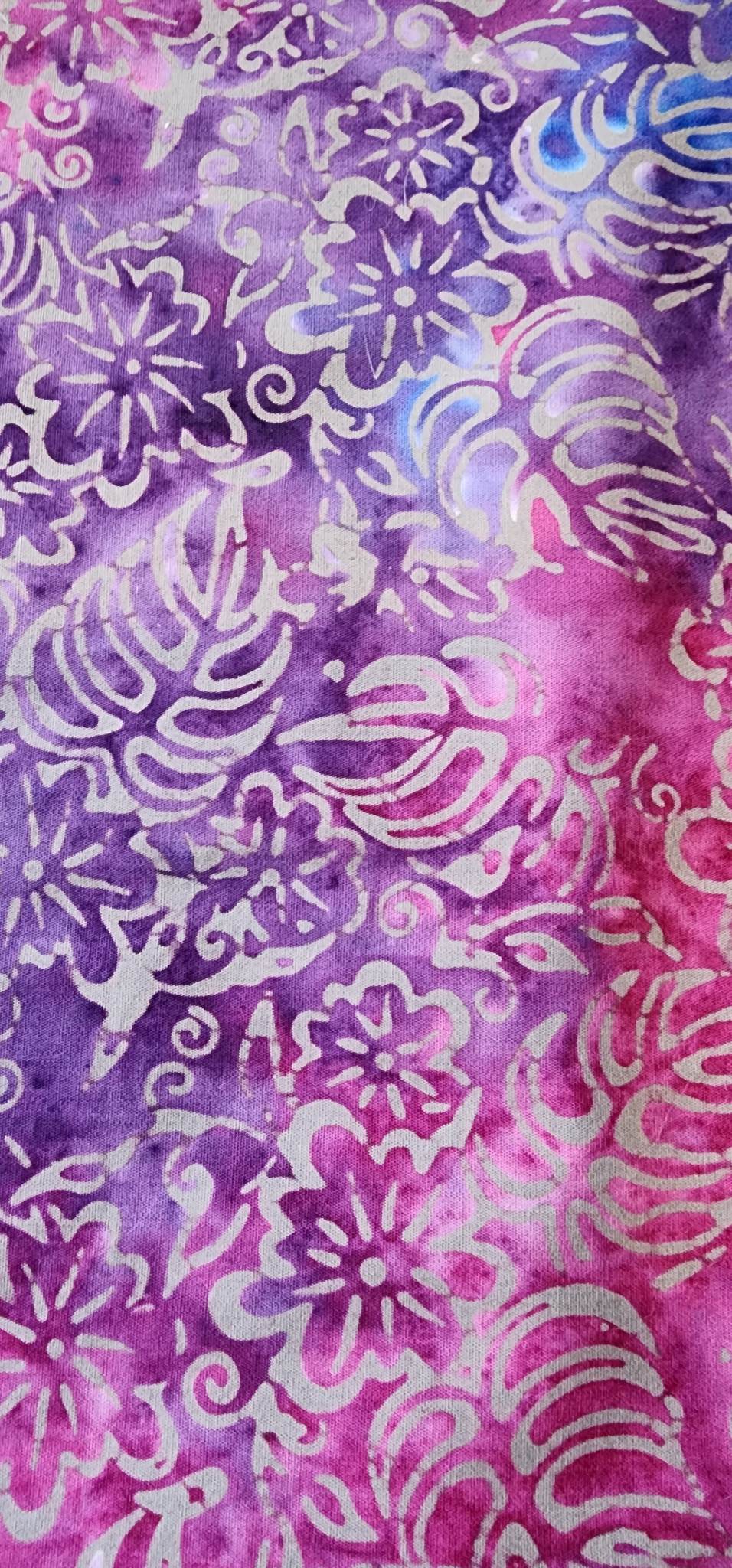 Pink/Purple Swirl Batik Fabrik