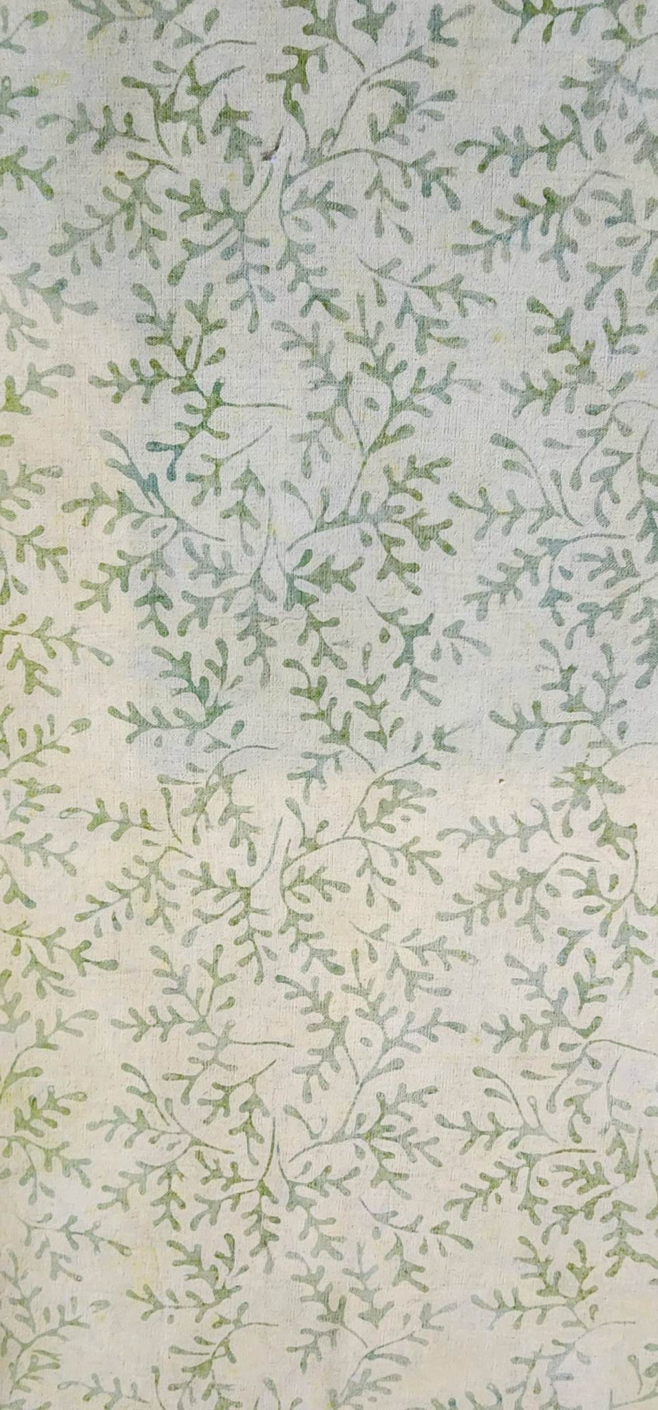 Light green vine Batik Fabric