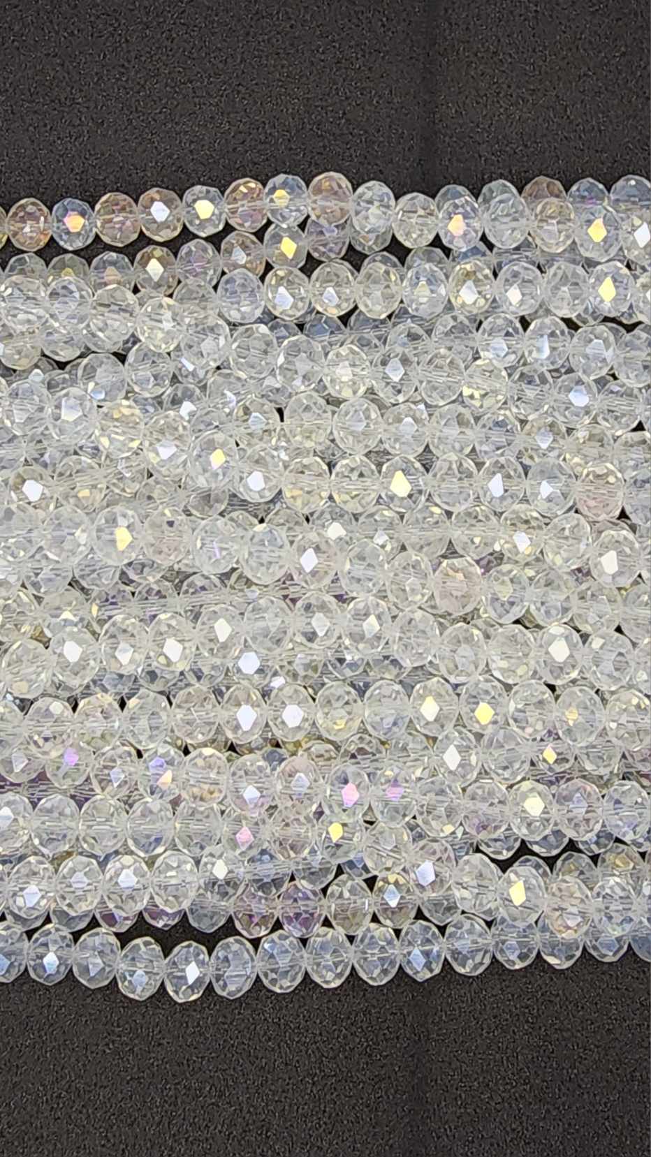 Clear AB Glass strand of beads