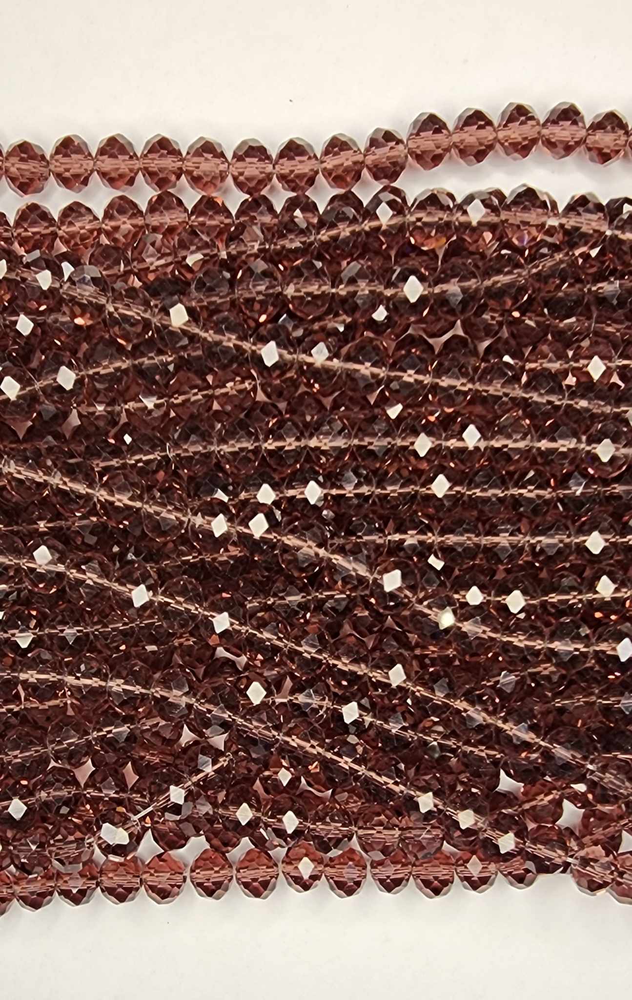 Burgundy strand of Glass beads