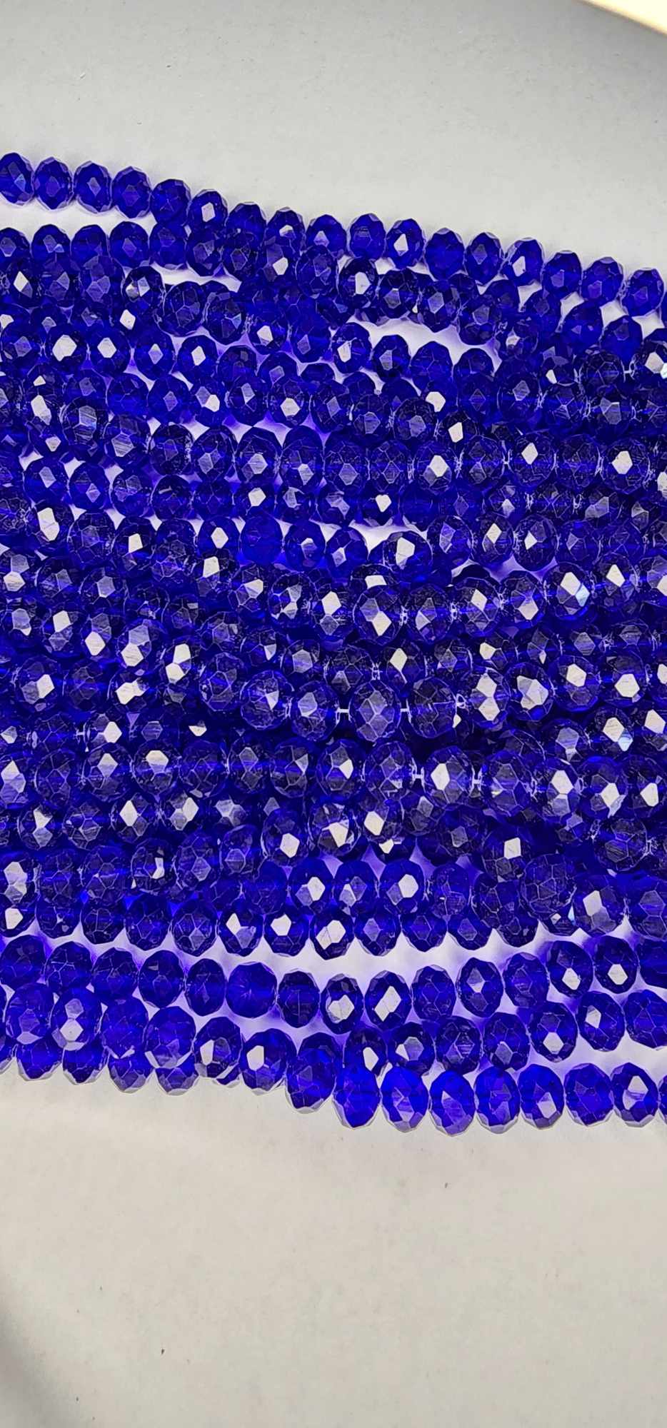 Dark Blue strand of Glass beads
