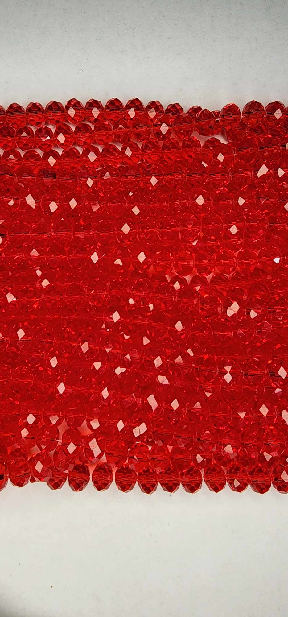 Light read Strand of Glass beads