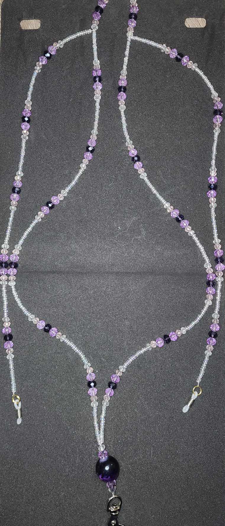 Crystal Lanyard and eyeglass combination