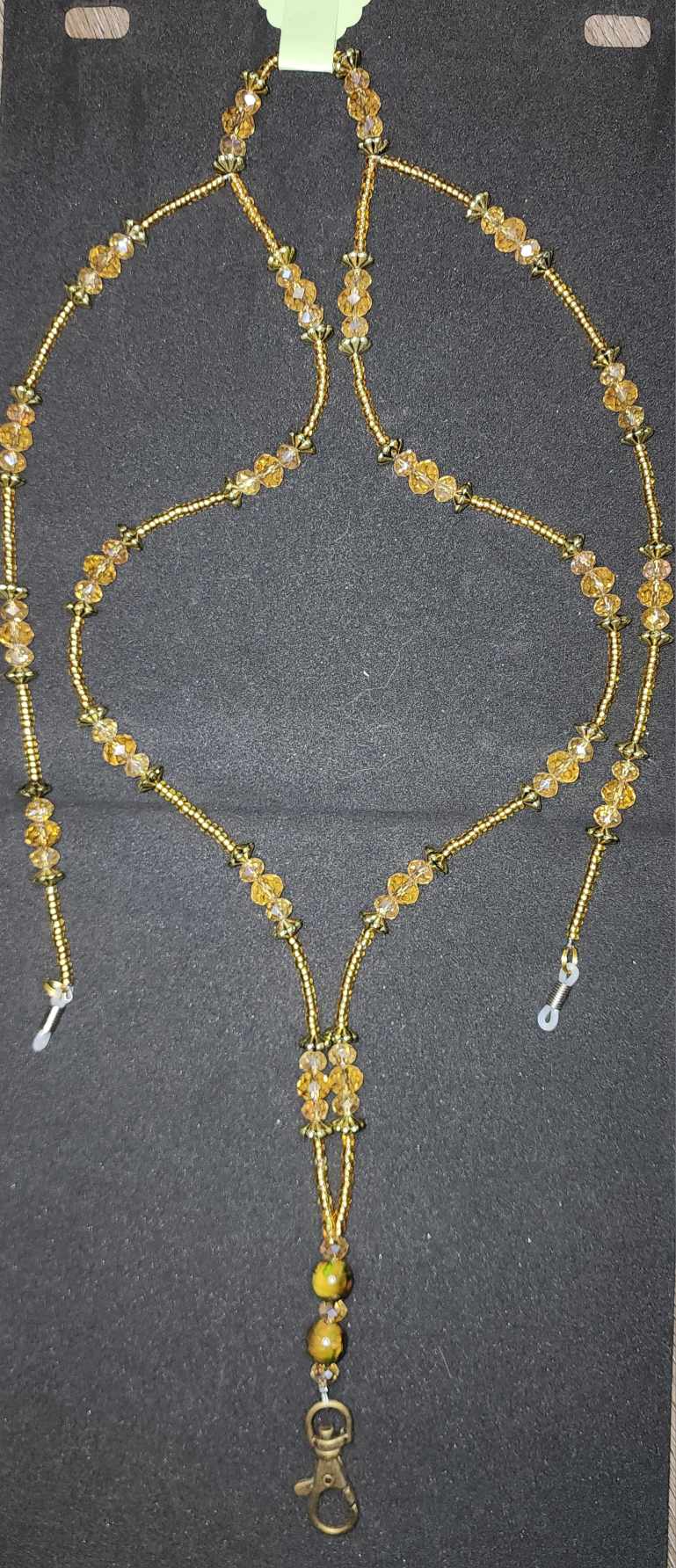 Crystal Lanyard and eyeglass combination