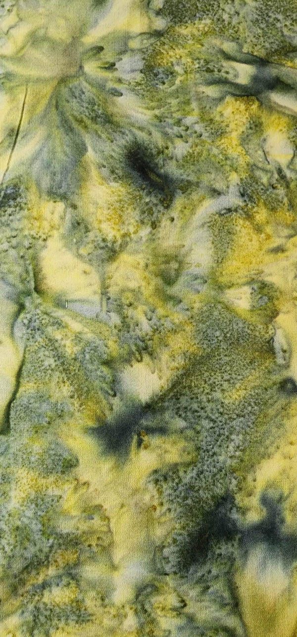 Green/Yellow Batik Fabric – Crystals and More