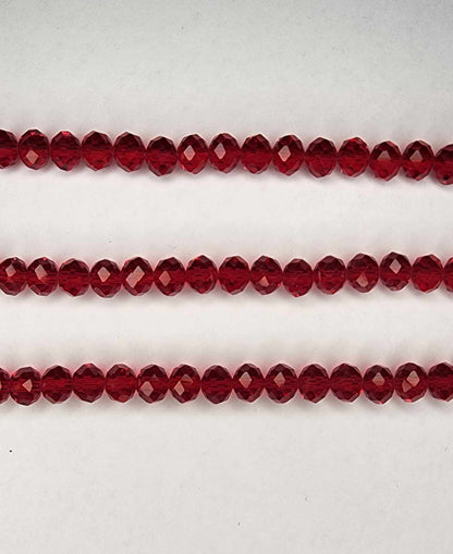 Red Strand of glass beads