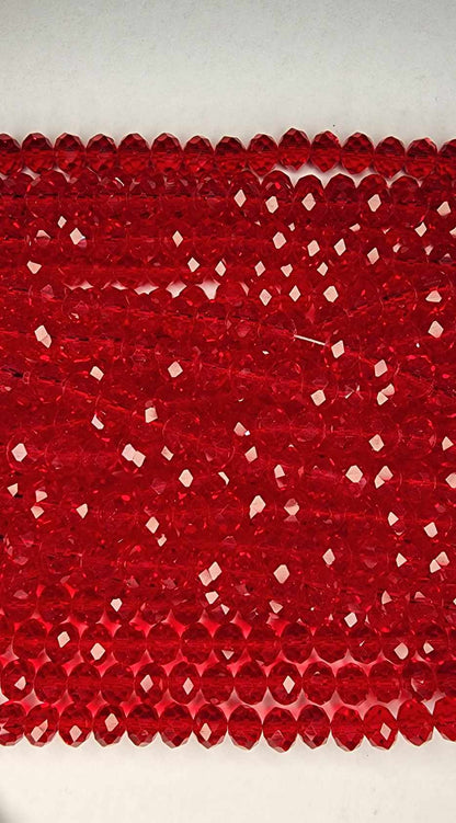 Red Strand of glass beads