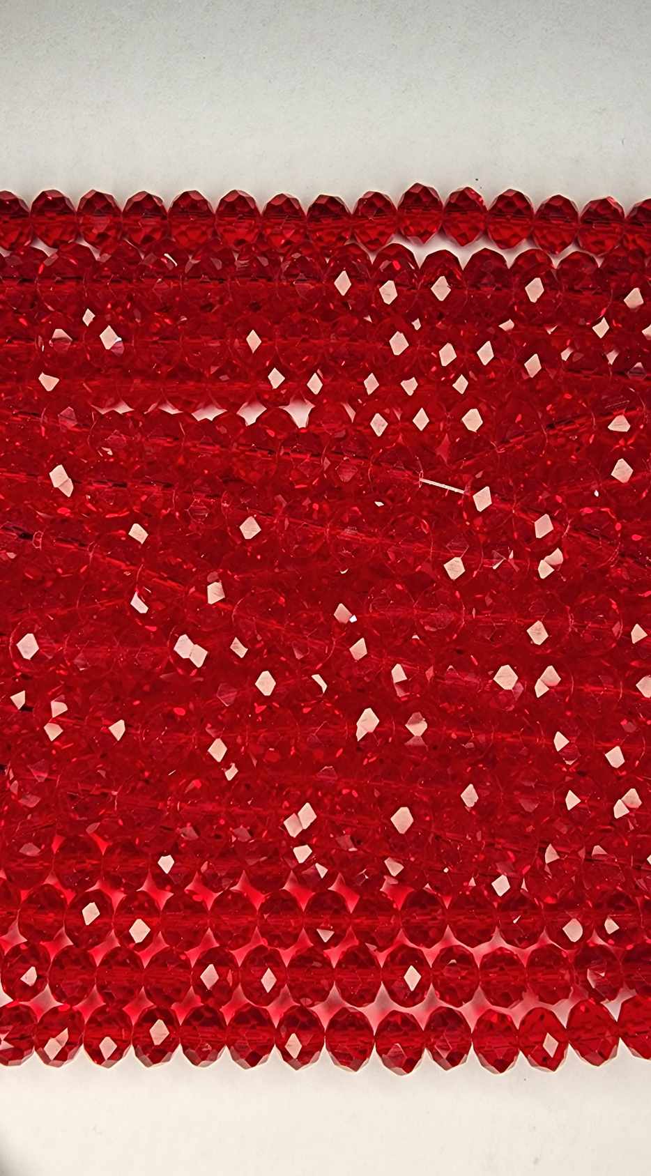 Red Strand of glass beads