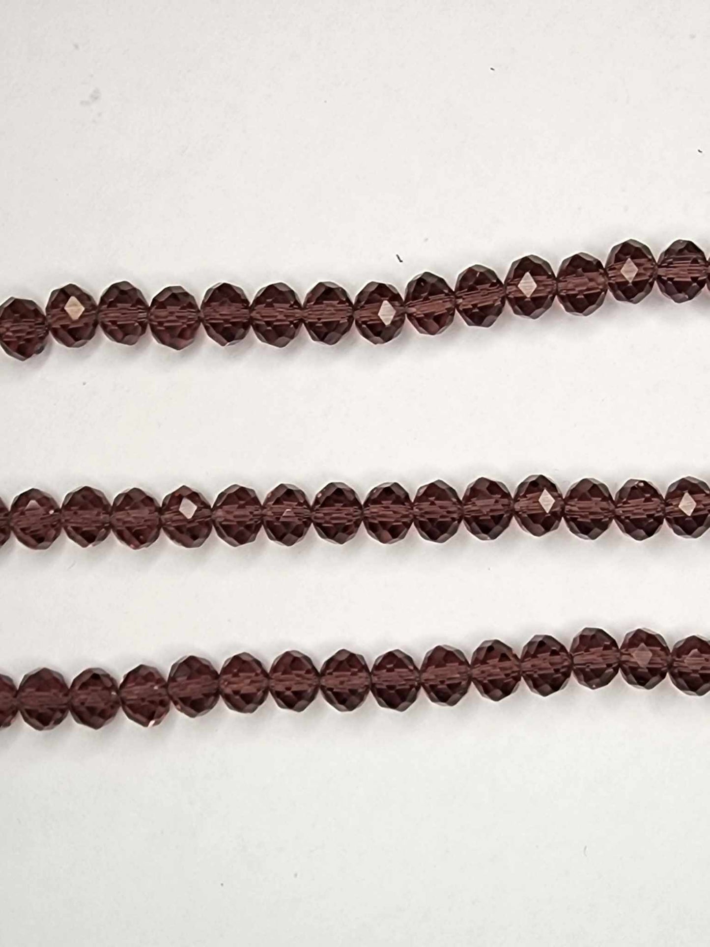 Burgundy strand of Glass beads