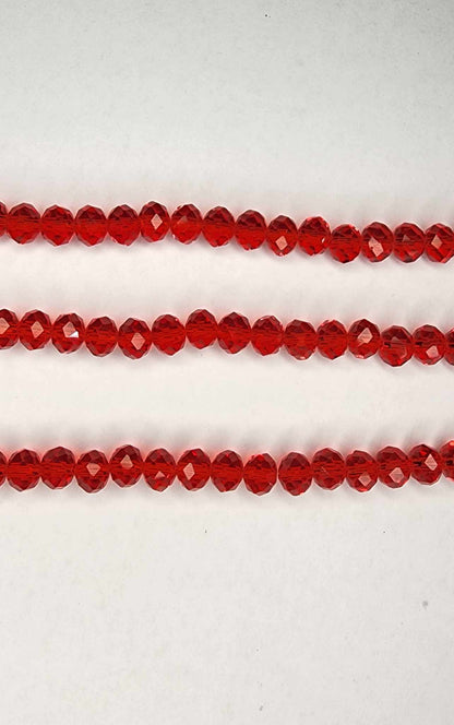 Light read Strand of Glass beads