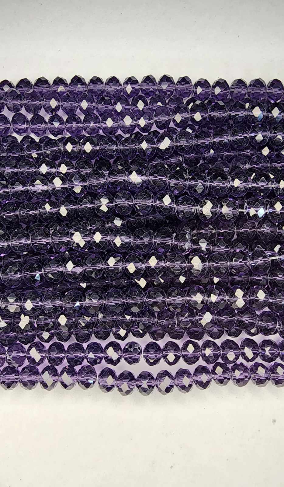 Dark purple Strand of Glass beads