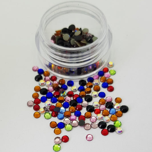 Mixed Colours 3mm (10ss) Crystals