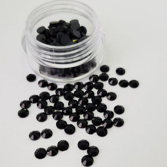 Black 4mm (16ss) Crystals