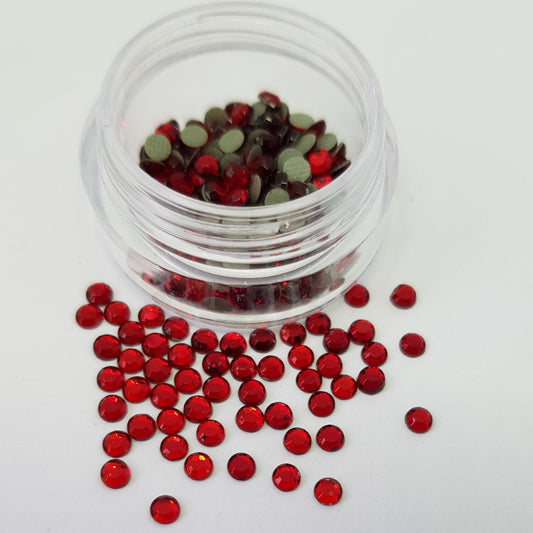 Red 3mm (10ss) Crystals