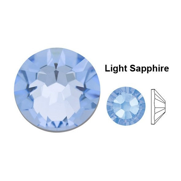 Swarovski Light Sapphire 2mm to 5mm